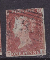 GB Victoria Penny Red Imperf Torn - Oblitérés
