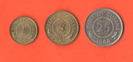 Guyana 1 + 5 + 25 Cents - Guyana