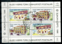 TÜRKISCH-ZYPERN Block 8, Bl.8 Canc. - Europa CEPT 1990 - TURKISH CYPRUS / CHYPRE TURQUE - Oblitérés