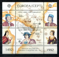 TÜRKISCH-ZYPERN Block 10, Bl.10 Canc. - Europa CEPT 1992, Kolumbus, Columbus, Colomb - TURKISH CYPRUS / CHYPRE TURQUE - Usados