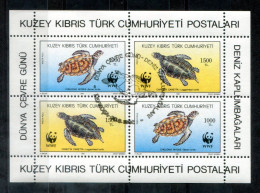 TÜRKISCH-ZYPERN Block 11, Bl.11 Canc. - WWF, Schildkröte, Tortoise, Tortue - TURKISH CYPRUS / CHYPRE TURQUE - Usados