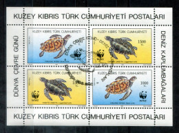 TÜRKISCH-ZYPERN Block 11, Bl.11 Canc. - WWF, Schildkröte, Tortoise, Tortue - TURKISH CYPRUS / CHYPRE TURQUE - Gebraucht
