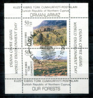 TÜRKISCH-ZYPERN Block 15, Bl.15 Canc. - Wald, Forest, Forêt - TURKISH CYPRUS / CHYPRE TURQUE - Usados