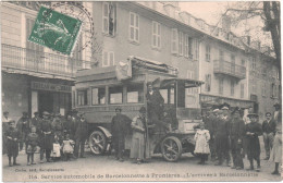 CPA De BARCELONNETTE - L'arrivée De L'AUTOBUS. - Barcelonnette