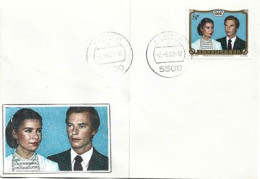 Mariage Royal Grand-Duc Héritier HENRI Et De La Grande Duchesse Maria Thérèsa. 1981. Lettre - Storia Postale