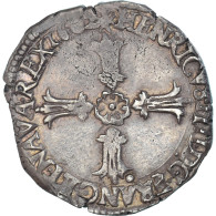 Monnaie, France, Henri IV, 1/4 Ecu, 1602, Nantes, TB+, Argent, Gadoury:597 - 1589-1610 Henri IV Le Vert-Galant