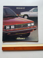 Renault Alliance 1983 Depliant Brochure Originale USA - Voitures