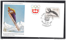 Olympische Spelen 1964 , Oostenrijk - F.D.C - Hiver 1964: Innsbruck