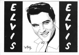 Elvis PRESLEY The King * CP Illustrateur Bernard LEJOLLY * Chanteur Et Acteur Américain Né à Tupelo * 83/150ex - Zangers En Musicus