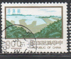 CHINA REPUBLIC CINA TAIWAN FORMOSA 1976 MAJOR CONSTRUCTION PROJECTS SU-AO PORT 9$ USED USATO OBLITERE' - Oblitérés