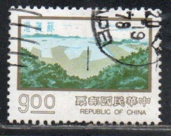 CHINA REPUBLIC CINA TAIWAN FORMOSA 1976 MAJOR CONSTRUCTION PROJECTS SU-AO PORT 9$ USED USATO OBLITERE' - Used Stamps