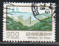 CHINA REPUBLIC CINA TAIWAN FORMOSA 1976 MAJOR CONSTRUCTION PROJECTS SU-AO PORT 9$ USED USATO OBLITERE' - Usati