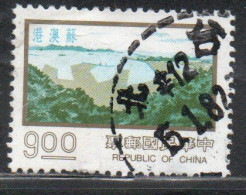 CHINA REPUBLIC CINA TAIWAN FORMOSA 1976 MAJOR CONSTRUCTION PROJECTS SU-AO PORT 9$ USED USATO OBLITERE' - Oblitérés