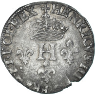 Monnaie, France, Henri III, Sol Parisis, 1584, Paris, TB+, Billon, Gadoury:474 - 1574-1589 Heinrich III.