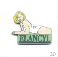 Pin's Mode Et Beauté - Produit Du Corps Amincissant “Elancyl“ Avec Pin’Up. Non Est. EGF. T958-20 - Pin-ups
