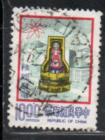 CHINA REPUBLIC CINA TAIWAN FORMOSA 1978 NUCLEAR REACTOR AND POWER PLANT 10$ USED USATO OBLITERE' - Gebruikt