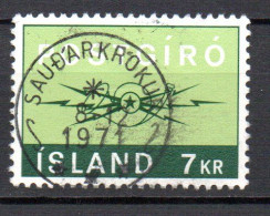 Islande Y&T  N° 407  Mi N° 454 * Oblitéré Superbe Cachet Rond - Gebraucht