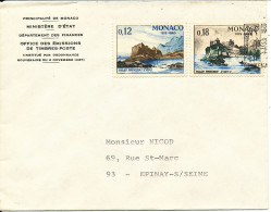Monaco Cover Sent To France - Cartas & Documentos