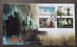 New Zealand The Chronicles Of Narnia 2008 Movie Film King Queen (stamp FDC) - Lettres & Documents