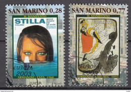 San Marino Europa Cept 2003  Gestempeld - 2003