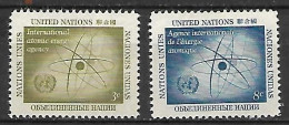 NATIONS - UNIES    -    1958 .  Y&T N° 56 / 57 ** .  Symbole De L' Atome - Ungebraucht