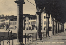 CARTOLINA  FIGLINE VALDARNO,FIRENZE,TOSCANA-PIAZZA MARSILIO FICINO-LATO PONENTE-STORIA,CULTURA,MEMORIA,VIAGGIATA 1953 - Prato