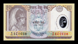 Nepal 10 Rupees Commemorative 2002 Pick 45 Polymer Sign 15 Sc Unc - Népal