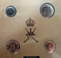 Oman Set Of 4 Coins: 5 - 50 Baisa 2020 "Sultan Haitham" BU - Omán