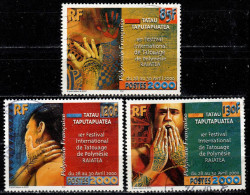 F P+ Polynesien 2000 Mi 815-17 Tätowierungen - Used Stamps