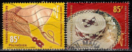 F P+ Polynesien 2000 Mi 828-29 Kunsthandwerk - Used Stamps