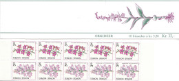 Norge, 1990, 1040/41. Booklet 15, MNH **, Orchideen. - Postzegelboekjes