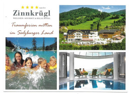 5600  ST. JOHANN I. PONGAU  --  HOTEL ZINNKRÜGL  -  WERBEKARTE - St. Johann Im Pongau