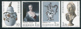 SWEDEN 1979 Swedish Rococo Singles Ex Block  MNH / **.  Michel 1078-81 - Neufs