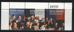 1978  Signing Of The Panama Canal Treaty  Strip Of 3 Sc590 MNH ** - Panamá