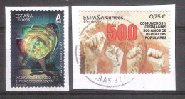 España 2023-2 Sellos Usados - Disello Categoría General Y 500 Años  Luchas De Castilla-Espagne-Spain-Spanje-Spagna - Used Stamps