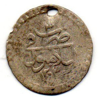 OTTOMAN EMPIRE - SULTAN SELIM III, 10 Para, Silver, Year 3 (AH1203), KM # 492, HOLED - Otros – Asia