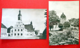 2 X Allstedt - Sangerhausen - Dom - Rathaus - Thomas Müntzer Gedenkstätte - Echt Foto - 1976 - 1977 - Sangerhausen