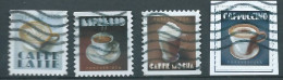 VERINIGTE STAATEN ETAS UNIS USA 2021 ESPRESSO DRINKS SET 4V USED SN 5569-72 MI 5802-05 YT 5411-14 - Used Stamps