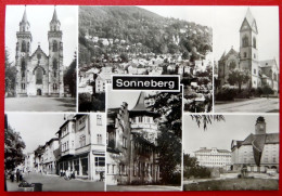Sonneberg - 1987 - Echt Foto - Kirche - Karl Marx Straße - Rathaus - Schloss - Sonneberg