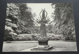 Parc De Mariemont - Statue De Bronze D'Avalokitesvara, Divinité Japonaise - Anciens Ets. Ern. Thill, Bruxelles - # 2 - Morlanwelz