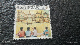 SİNGAPORE-1980-90-           35C      USED - Singapour (...-1959)