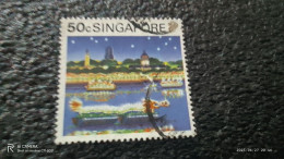 SİNGAPORE-1980-90-           50C      USED - Singapore (...-1959)