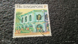 SİNGAPORE-1980-90-           75C      USED - Singapur (...-1959)