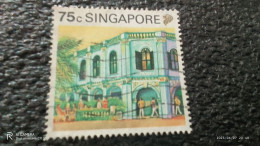 SİNGAPORE-1980-90-           75C      USED - Singapur (...-1959)