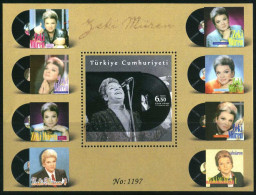 Türkiye 2021 Mi 4647 Yvert BF180 MNH Zeki Müren | Singer, Music, Performance Art - Blocks & Kleinbögen