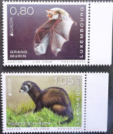 Luxembourg, Luxemburg 2021, MI 2264-2265, EUROPA, GRAND MURIN, PUTOIS,  ANIMAUX EN VOIE DE DISPARATION,  NEUF - Nuovi