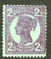 5005 BCx Queensland 1897 Scott 116 M* (Lower Bids 20% Off) - Mint Stamps