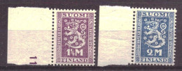 Finland 126 & 127 MNH ** (1927) - Unused Stamps