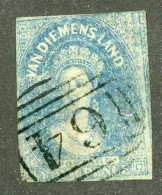 5043 BCx Tasmania 1857 Scott 13 Used (Lower Bids 20% Off) - Used Stamps