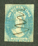 5044 BCx Tasmania 1857 Scott 13 Used (Lower Bids 20% Off) - Used Stamps